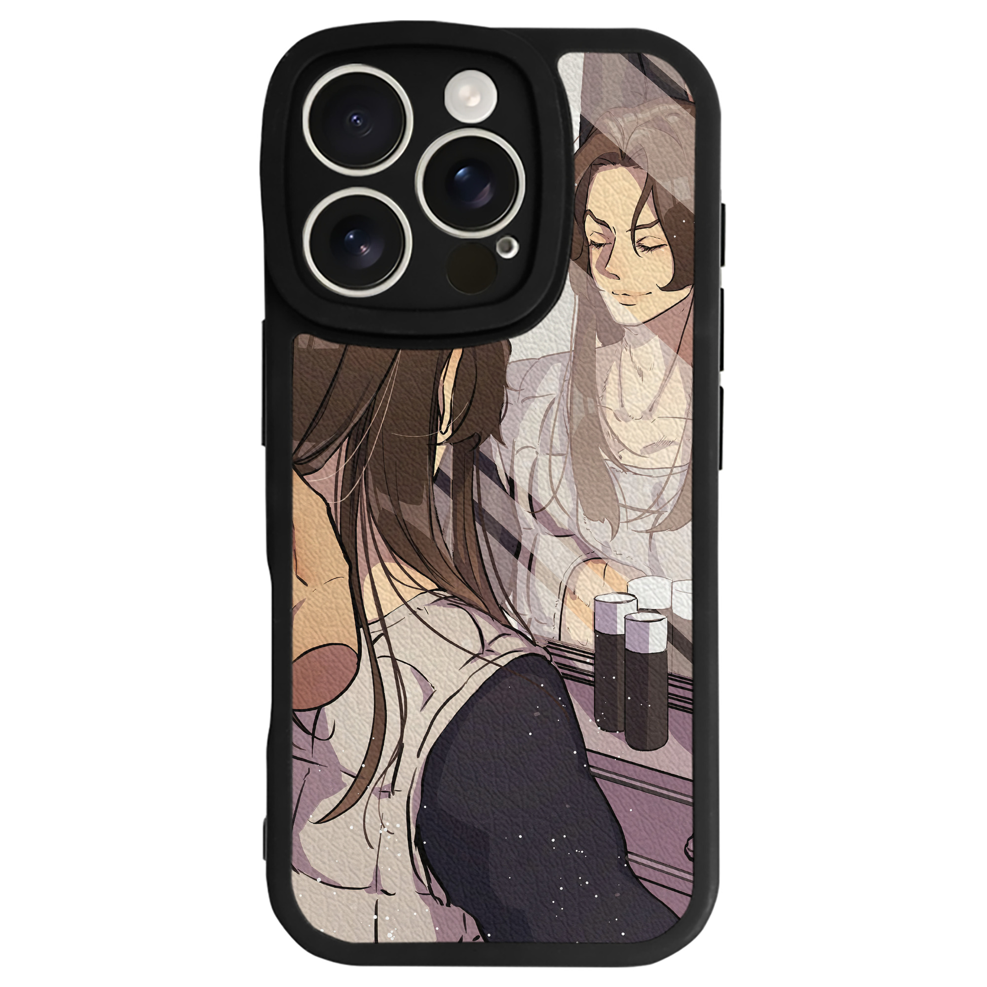 （画像用） ジョジョの奇妙な冒険 JoJo's Bizarre Adventure 【iPhone 16シリーズ対応】シリコンスマホケース（レザー調） 材質：シリコン